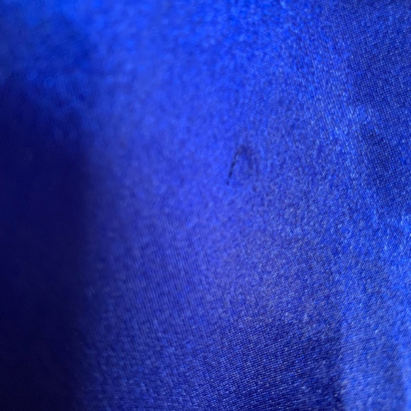 Vintage Satin Pyjamas Set Royal Blue Size Large - Picture 12 of 16